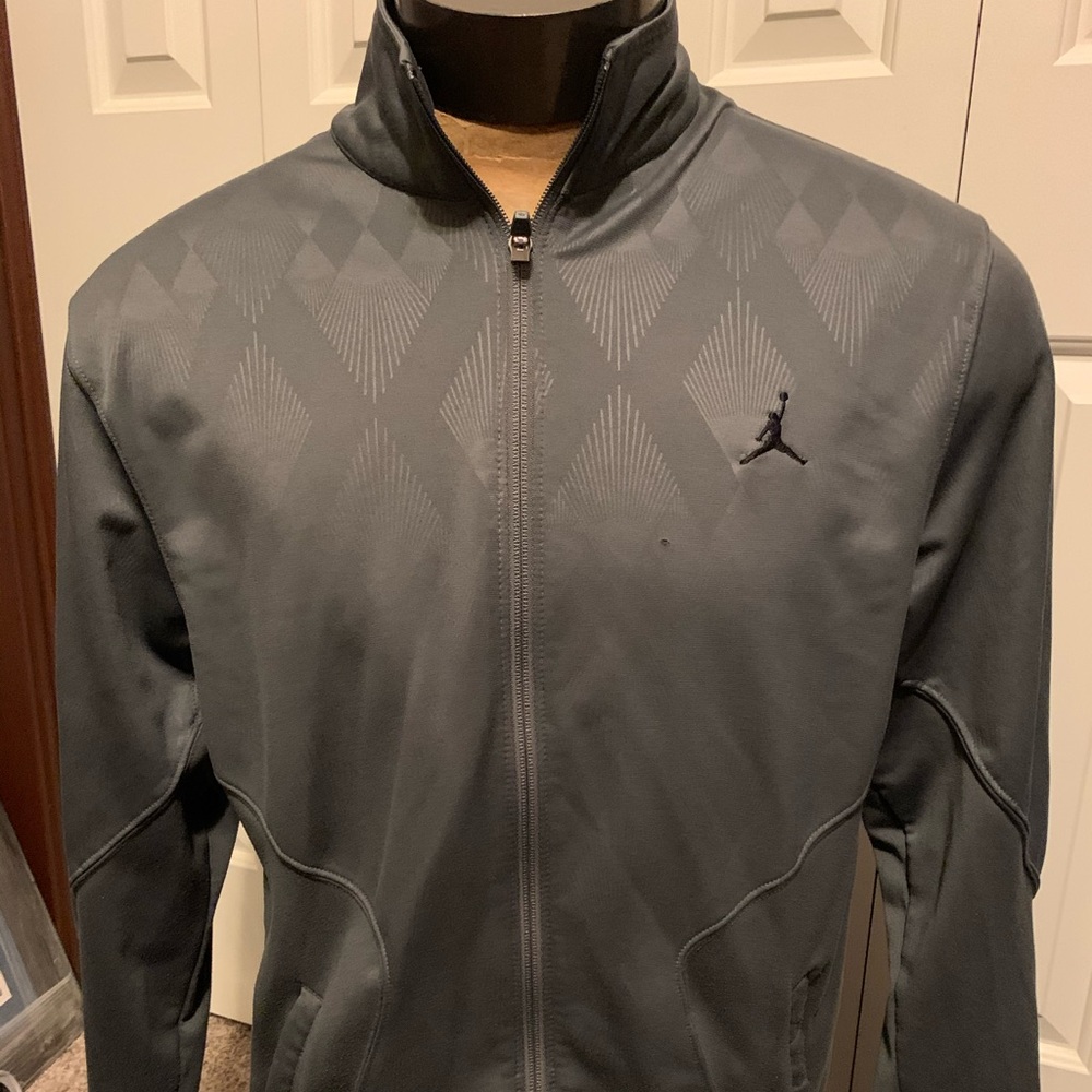 Nike Jumpman Jordan Full ZIP Gray Mens Jacket